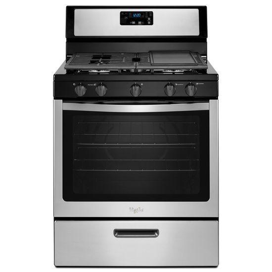 Whirlpool WFG505M0BS 5.1 cu. ft. Freestanding Gas Range with Five